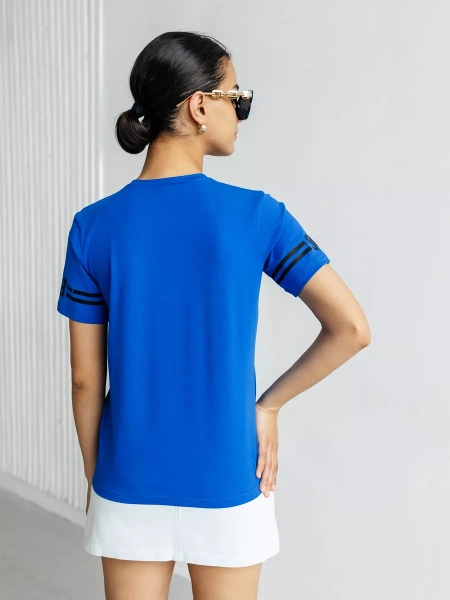 Футболка хлопок с принтом летняя больших размеров