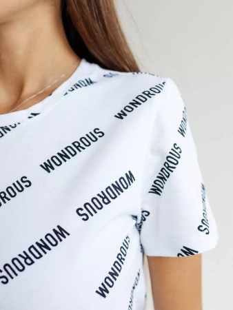 Футболка с принтом больших размеров новогодняя ФК561