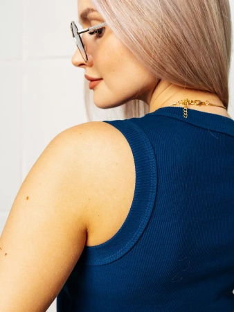 Топ под пиджак в рубчик спортивная майка МК558