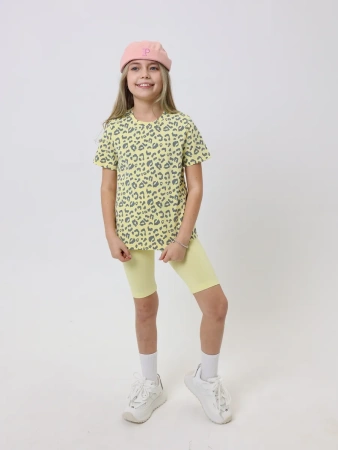 Футболка для девочки с принтом хлопок летняя пляжная