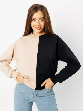 Свитшот женский толстовка больших размеров кофта ДФ581