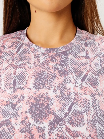 Лонгслив женский облегающий с принтом дк571