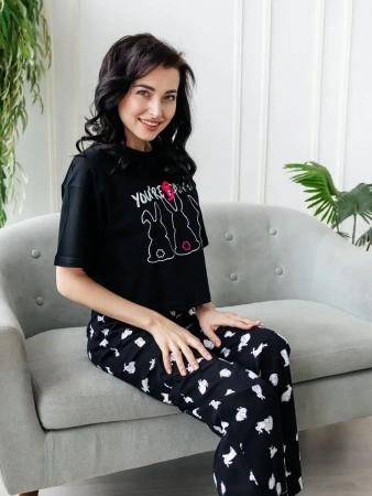 Пижама с штанами брючная большие размеры
