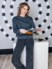 Кофта теплая одежда с принтом и блестками