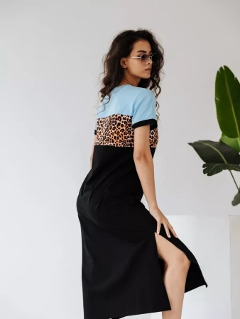 Платье женское трикотажное больших размеров домашнее ПЛК569