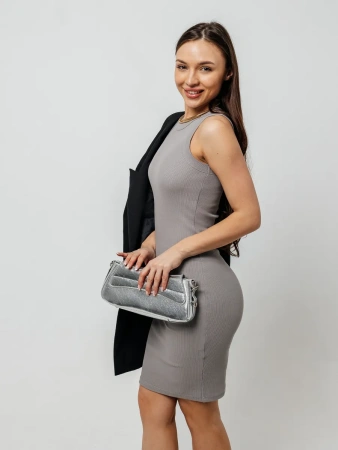 Платье женское в рубчик