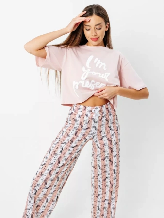 Пижама со штанами домашний костюм