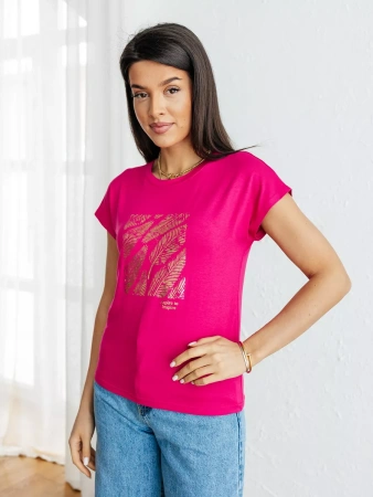 Футболка большого размера с принтом с надписью нарядная