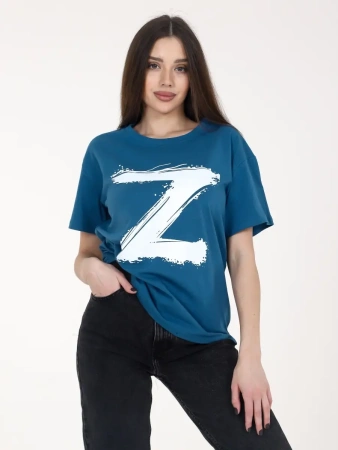 Футболка женская оверсайз с принтом Z