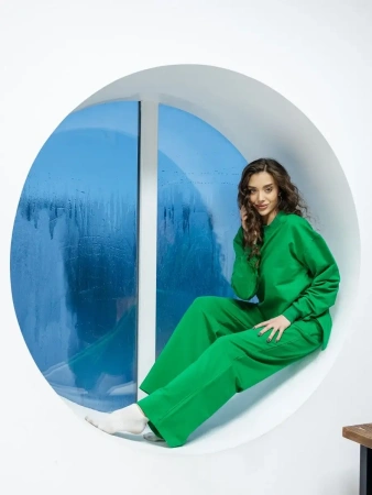 Спортивный костюм женский брючный больших размеров КФ524