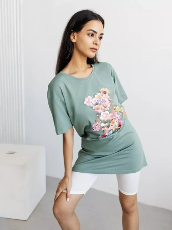 Туника платье домашнее повседневное больших размеров