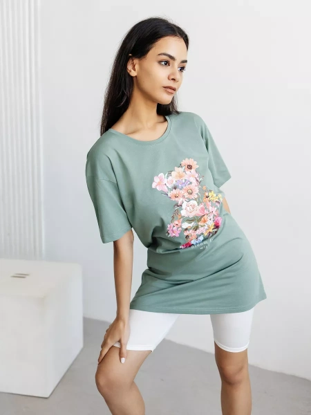 Туника платье домашнее повседневное больших размеров