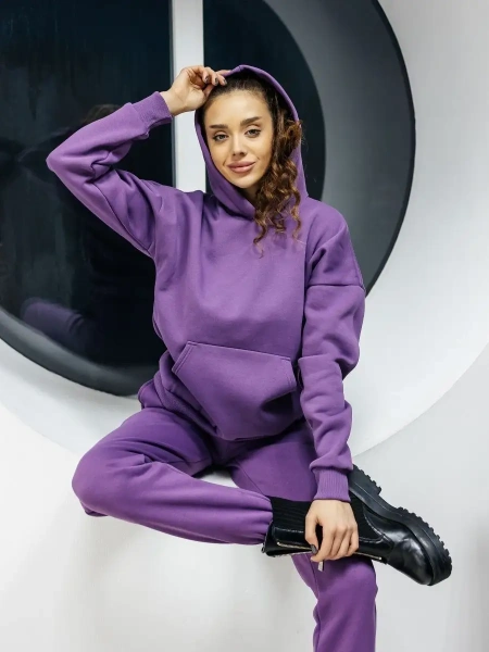 Костюм спортивный женски с начесом оверсайз домашняя одежда