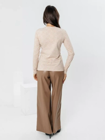 Лонгслив облегающий с длинным рукавом одежда с принтом дк571