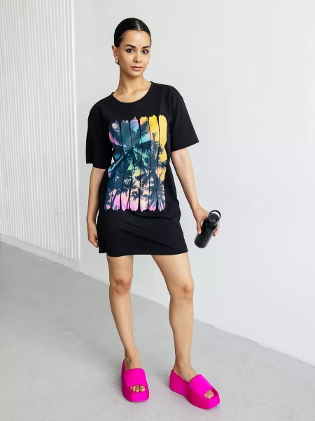 Туника платье домашнее повседневное больших размеров