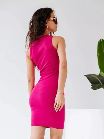 Платье женское в рубчик