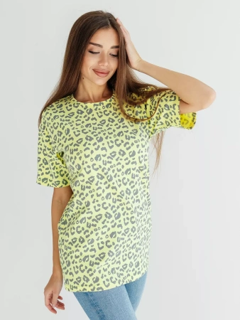 Футболка оверсайз с принтом большого размера