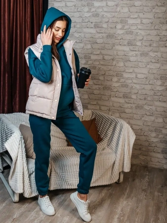 Костюм спортивный женски с начесом оверсайз домашняя одежда