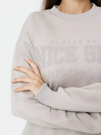 Свитшот женский толстовка больших размеров кофта ДФ579