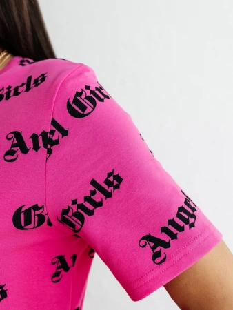 Платье женкое трикотажное с принтом больших размеров ПЛК609