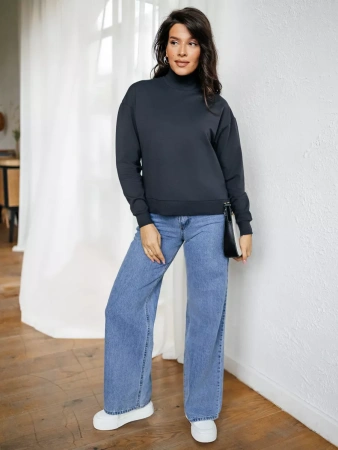 Свитер женский кофта оверсайз больших размеров