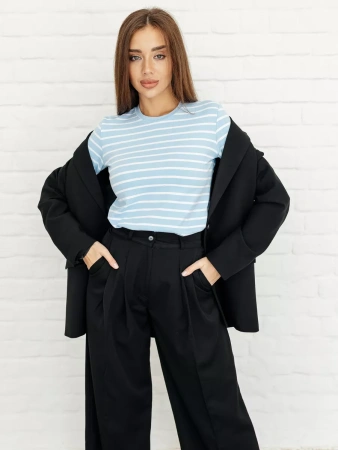 Лонгслив тельняшка большого размера джемпер