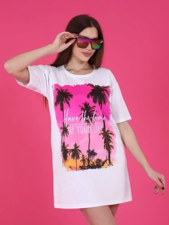 Футболка туника оверсайз