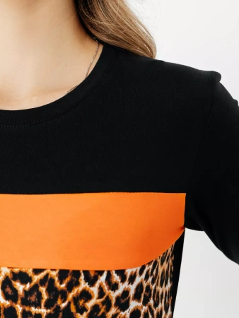 Платье женское трикотажное с длинным рукавом