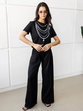 Футболка базовая хлопок с принтом больших размеров