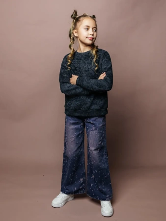 Свитшот для девочки кофта модная с принтом