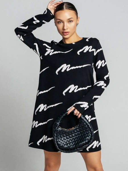 Платье женское трикотажное трапеция повседневное ПЛИ577