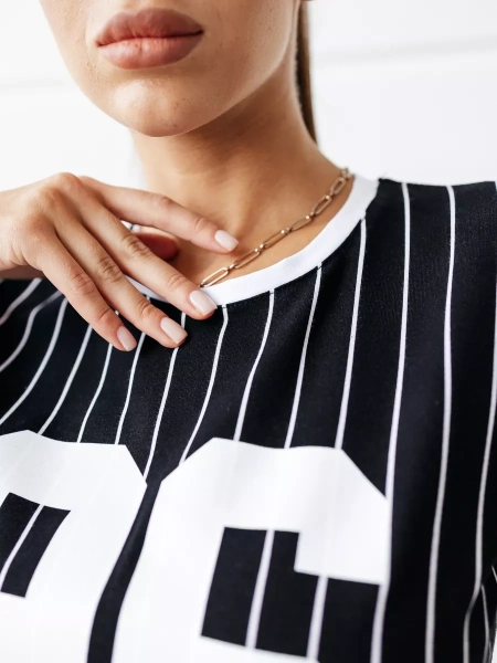 Футболка женская с принтом большого размера ФК570