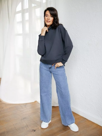 Свитер женский кофта оверсайз больших размеров