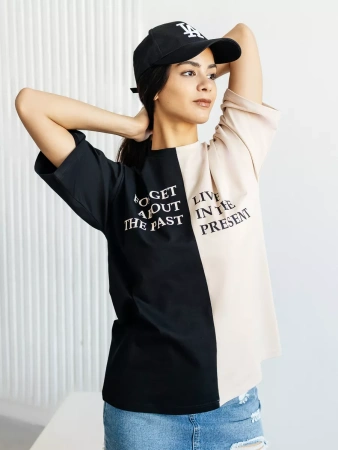 Футболка с принтом больших размеров спортивная ФК531