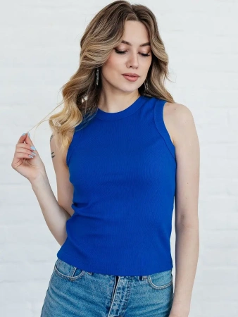 Топ под пиджак в рубчик спортивная майка МК558