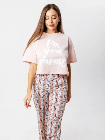 Пижама со штанами домашний костюм