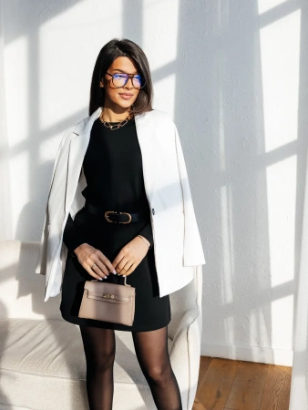 Платье черное женское трикотажное повседневное ПЛМ607