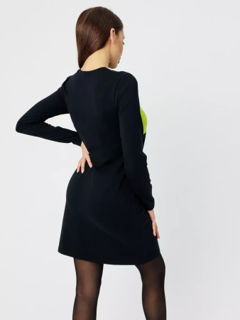 Платье женское трикотажное с длинным рукавом