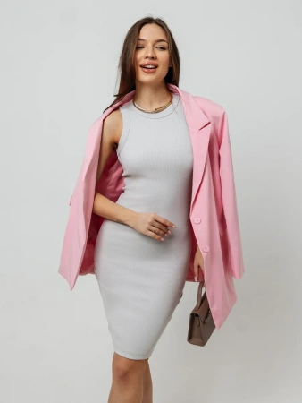 Платье женское в рубчик