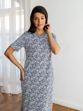 Платье женкое трикотажное домашнее больших размеров ПЛК609