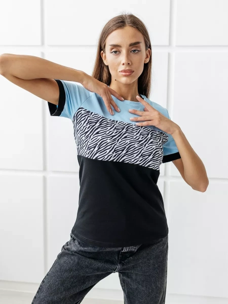 Футболка хлопок с принтом новогодняя больших размеров