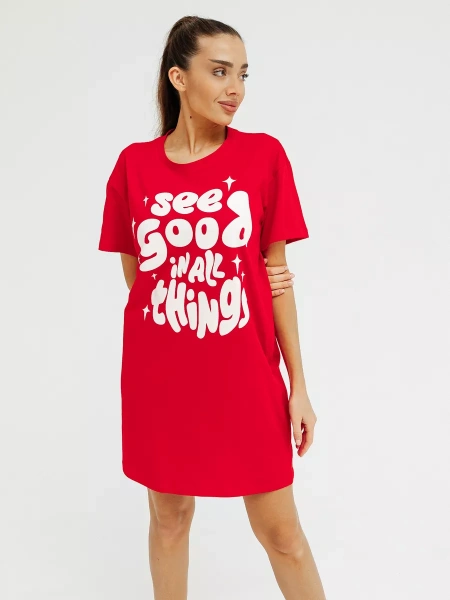 Ночная сорочка женская хлопок домашнее платье