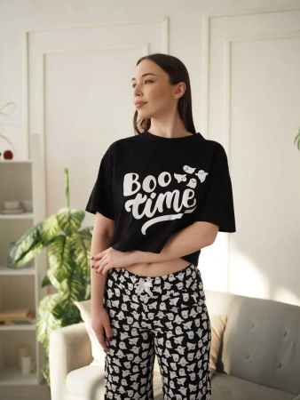 Пижама с штанами брючная большие размеры