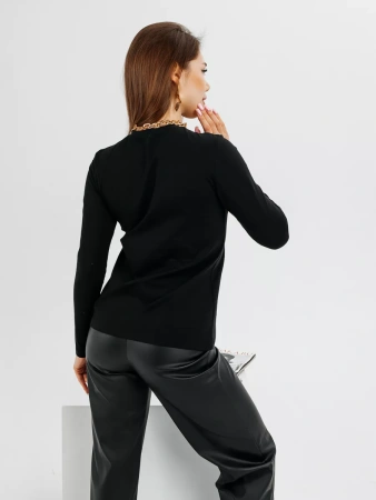 Лонгслив женский облегающий с принтом нарядный ДК589