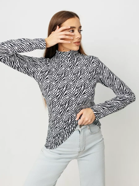 Водолазка тонкая облегающий лонгслив ДК572