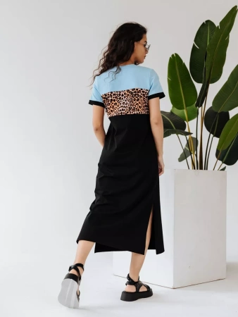 Платье женское трикотажное больших размеров домашнее ПЛК569