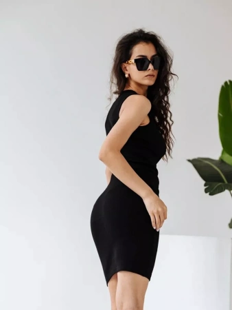 Платье женское в рубчик