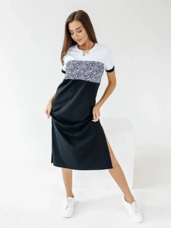 Платье женское трикотажное больших размеров миди ПЛК569