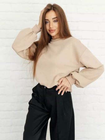 Свитшот женский оверсайз больших размеров ДФ545