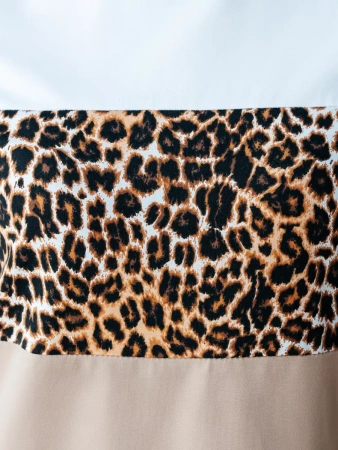 Платье женское леопардовое больших размеров длинное ПЛК569